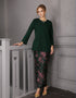 BAJU KURUNG MODEN MINI GEETA (EMERALD GREEN)